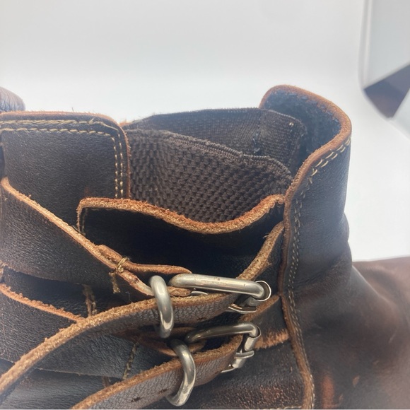 Mens Vintage London Voodoo Stone Ridge brown buckle Leather Boots UK 41 US 8.5 main image 12